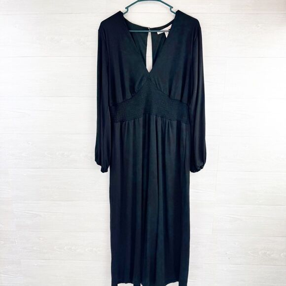 Anthropologie Hutch V-Neck Wide Leg Keyhole Jumpsuit L - Picture 4 of 10
